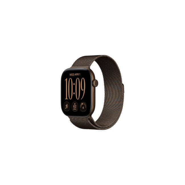 Apple Watch Series 12 GPS 42mm Dark Bronze Aluminum Case with Dark Bronze Milanese Loop